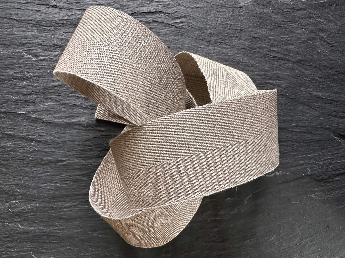 HERRINGBONE TAPE - Natural - 50mm