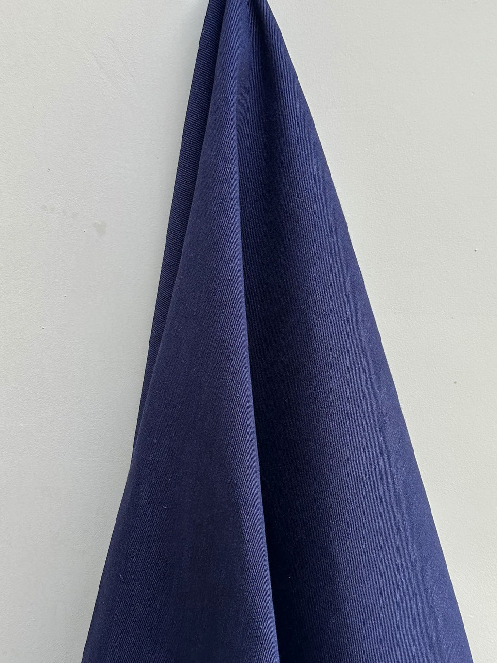 Cairn sustainable hemp interior fabric in indigo blue