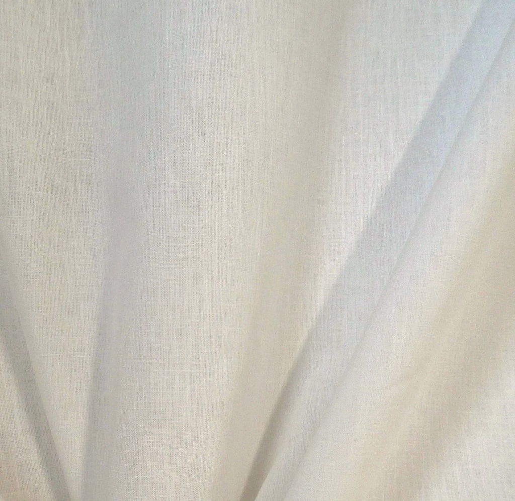 Close-up of cream hemp fabric Ember with subtle texture