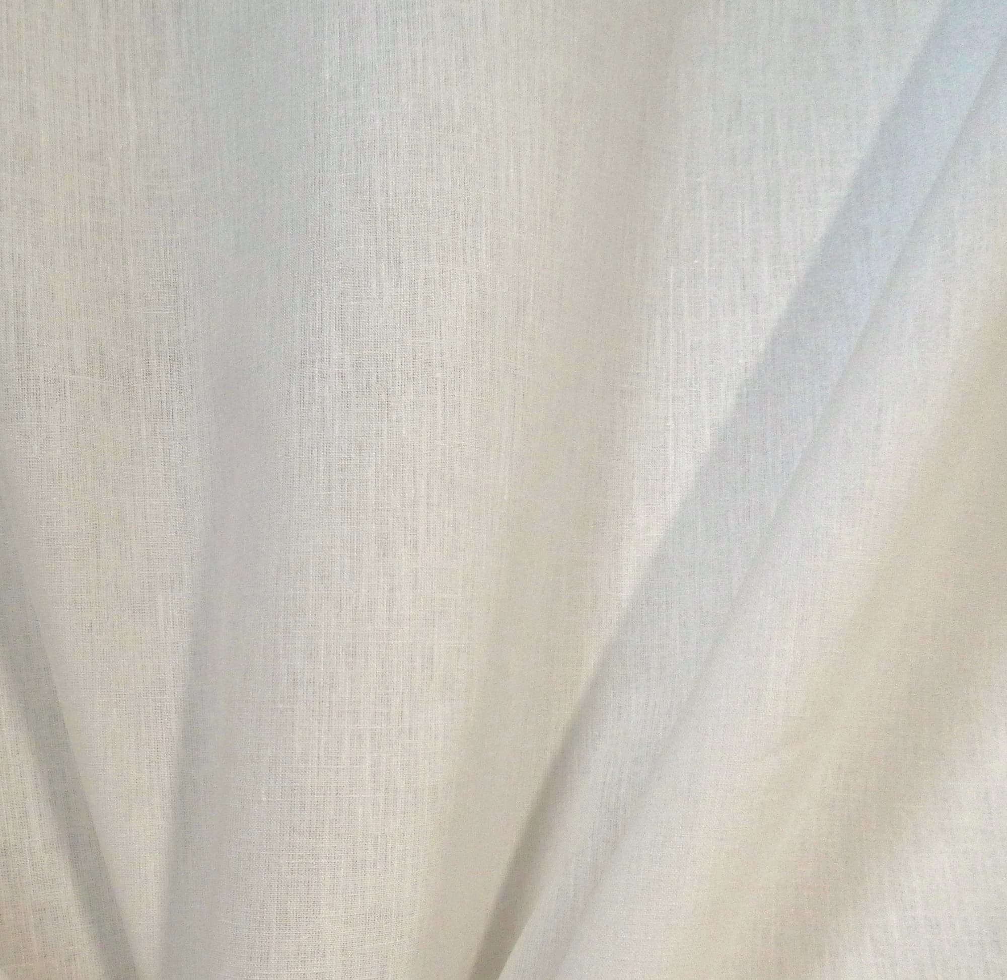 Close-up of cream hemp fabric Ember with subtle texture