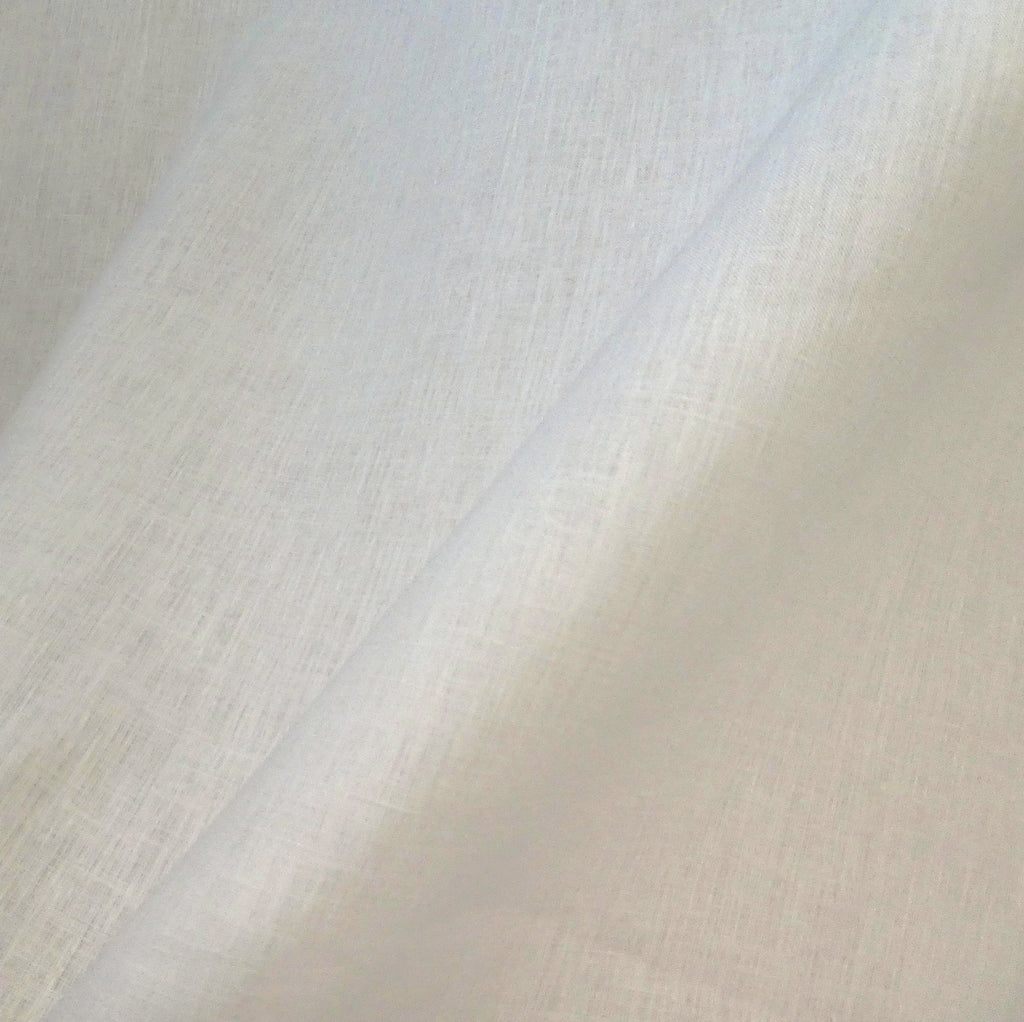 Close-up of Ember a textured white hemp fabric