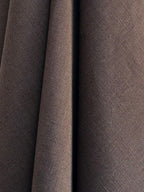 Close-up of Dama Chocolate brown hemp fabric with texture