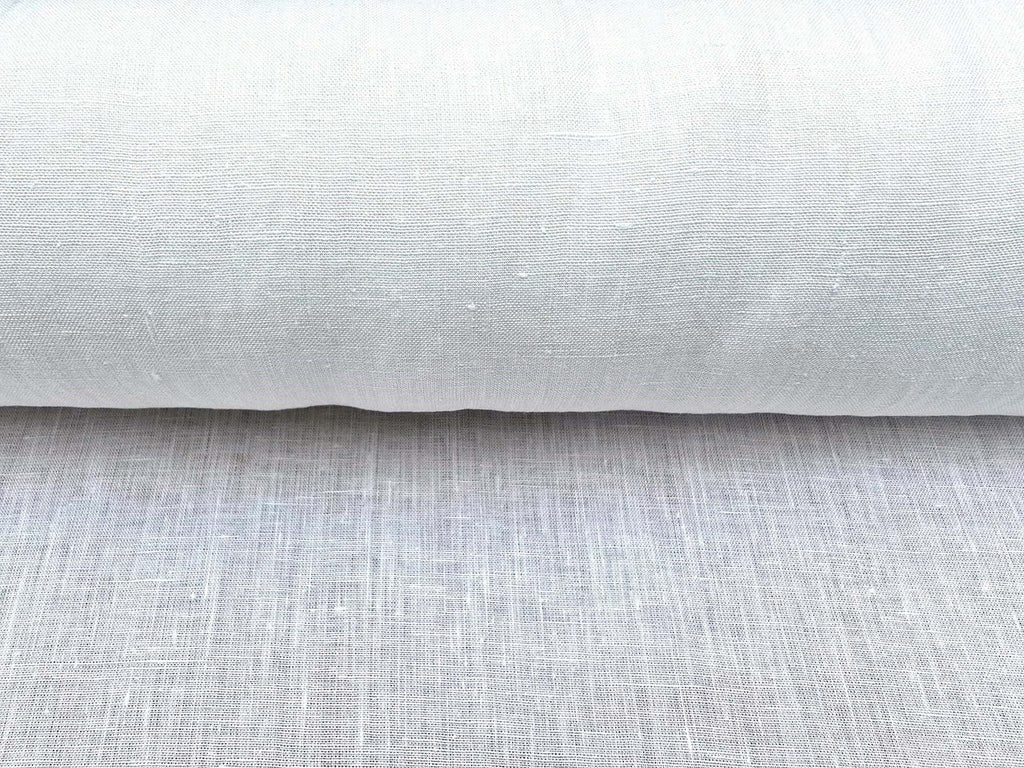 Willow hemp fabric in ivory close up of roll