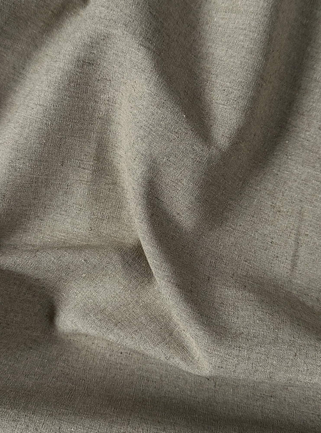 Sorrel hemp fabric texture detail in natural