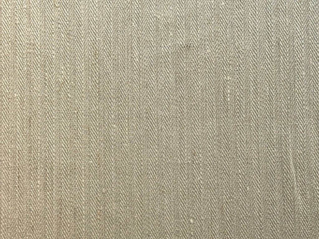 close up of Hampa herringbone hemp fabric texture