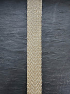 Herringbone hemp webbing braid strip in natural