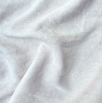 Close-up of Linden white hemp fabric with subtle texture