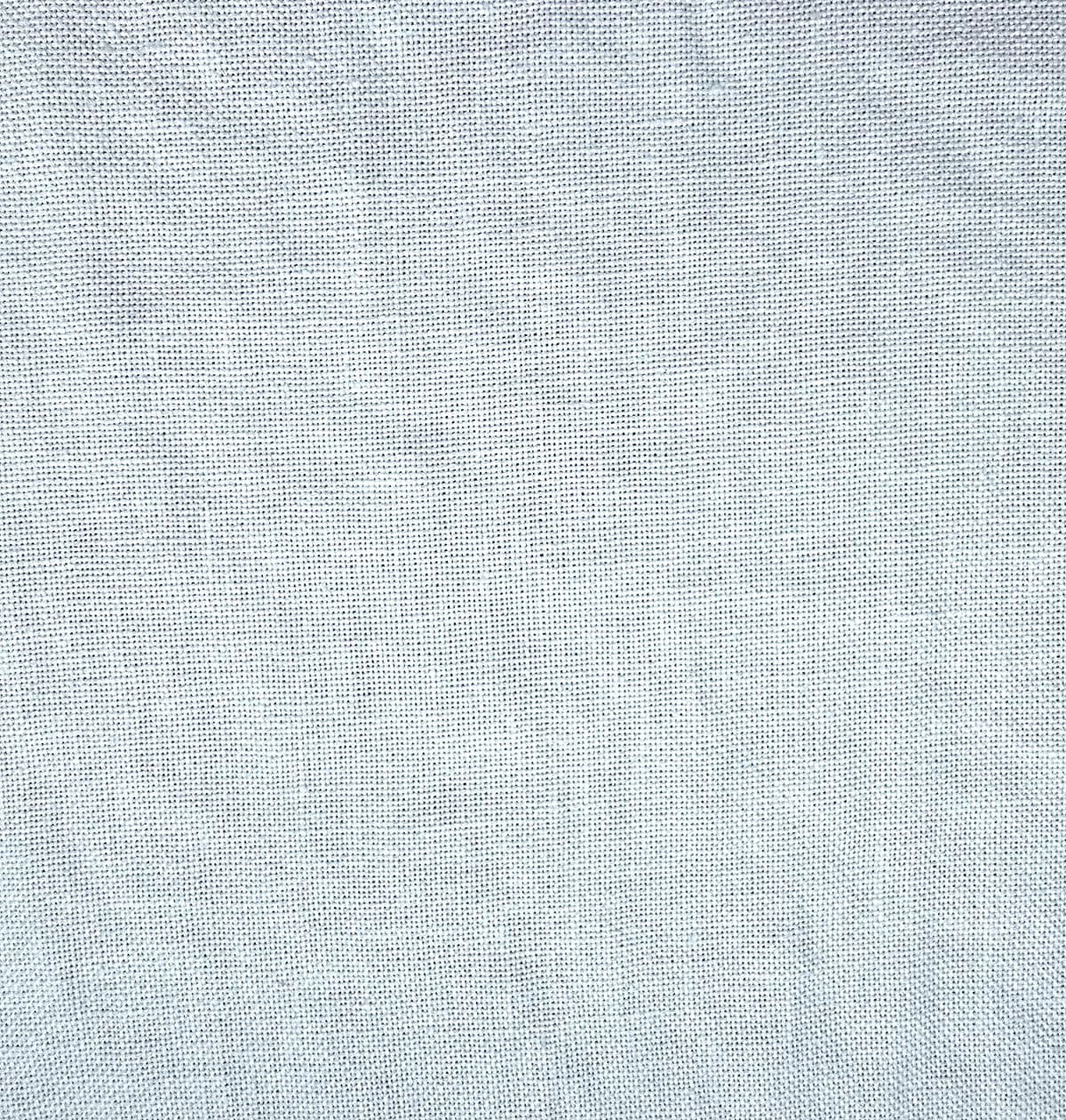 close up swatch of Linden Hemp fabric in ivory showing weave