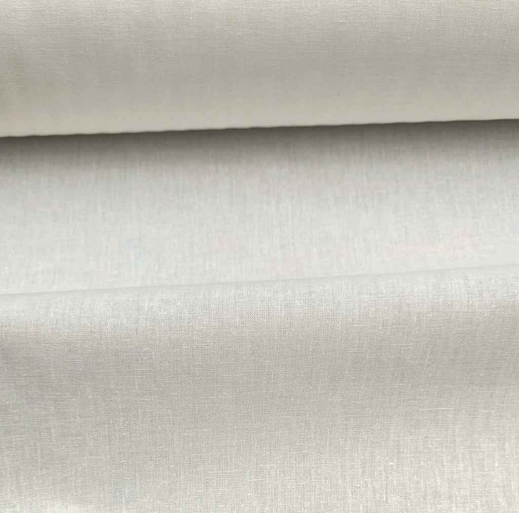 Close-up of cream Meadow hemp and cotton fabric texture